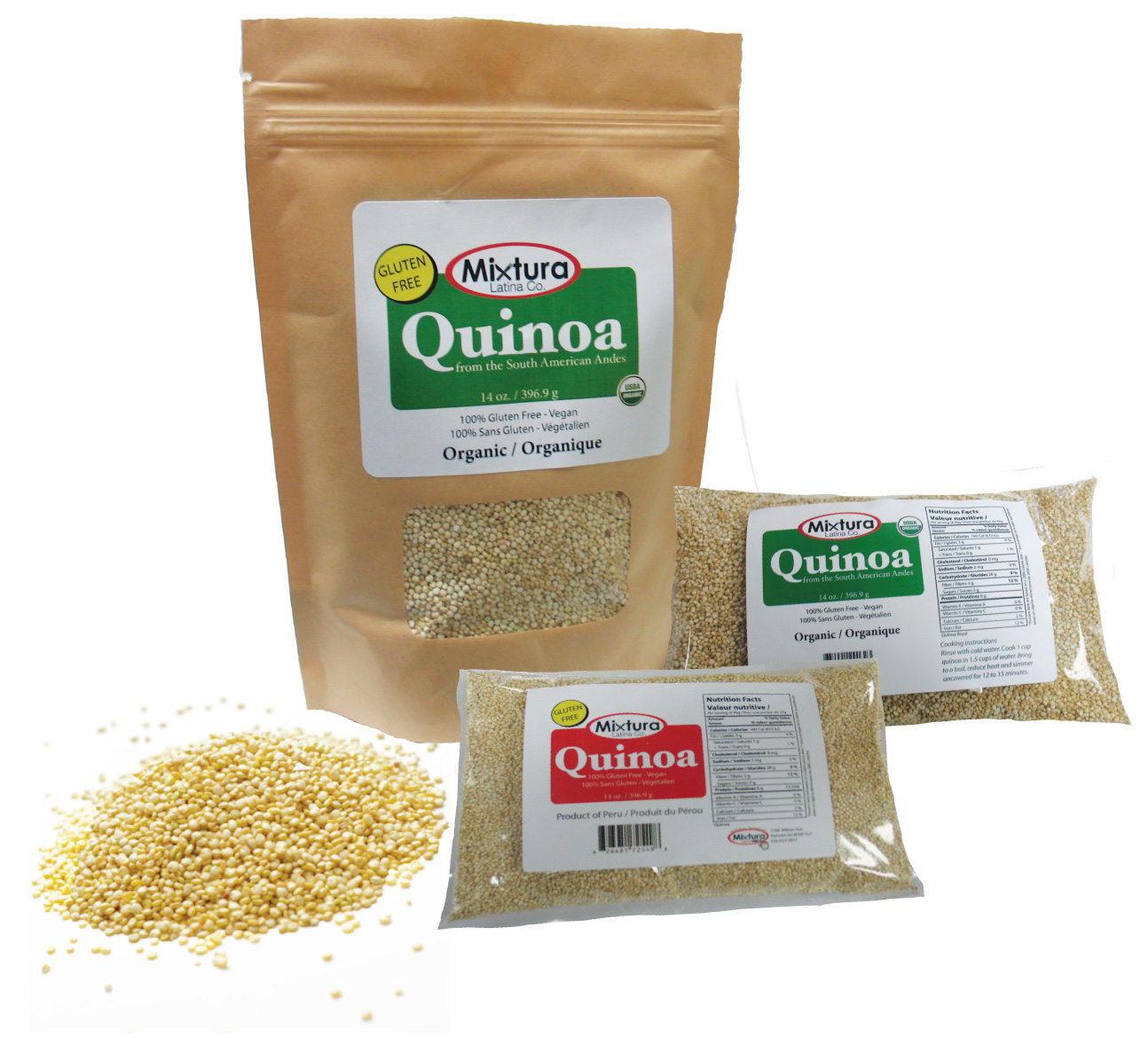 Quinoa available from Mixtura Latina